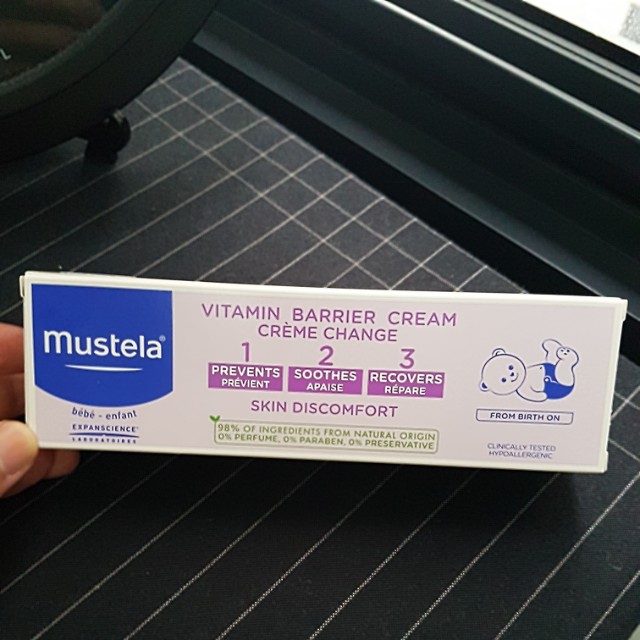 Mustela Diaper Barrier Cream, Babies & Kids, Bathing & Changing