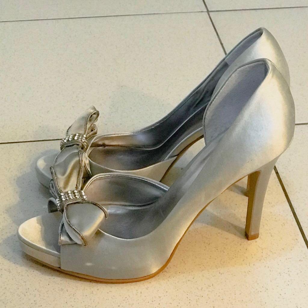 pewter coloured heels