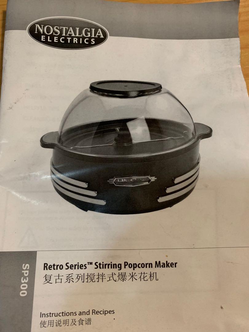 Nostalgia Retro Series Popcorn Maker, Furniture & Home Living, Kitchenware & Tableware, Coffee