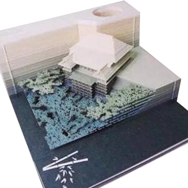 Omoshiroi Block 3d Note Pad Kyoto Rin Blue Books Stationery Stationery On Carousell