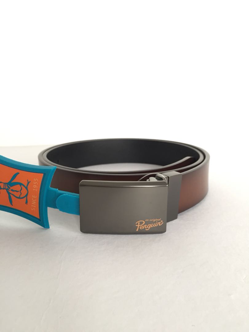 penguin leather belt