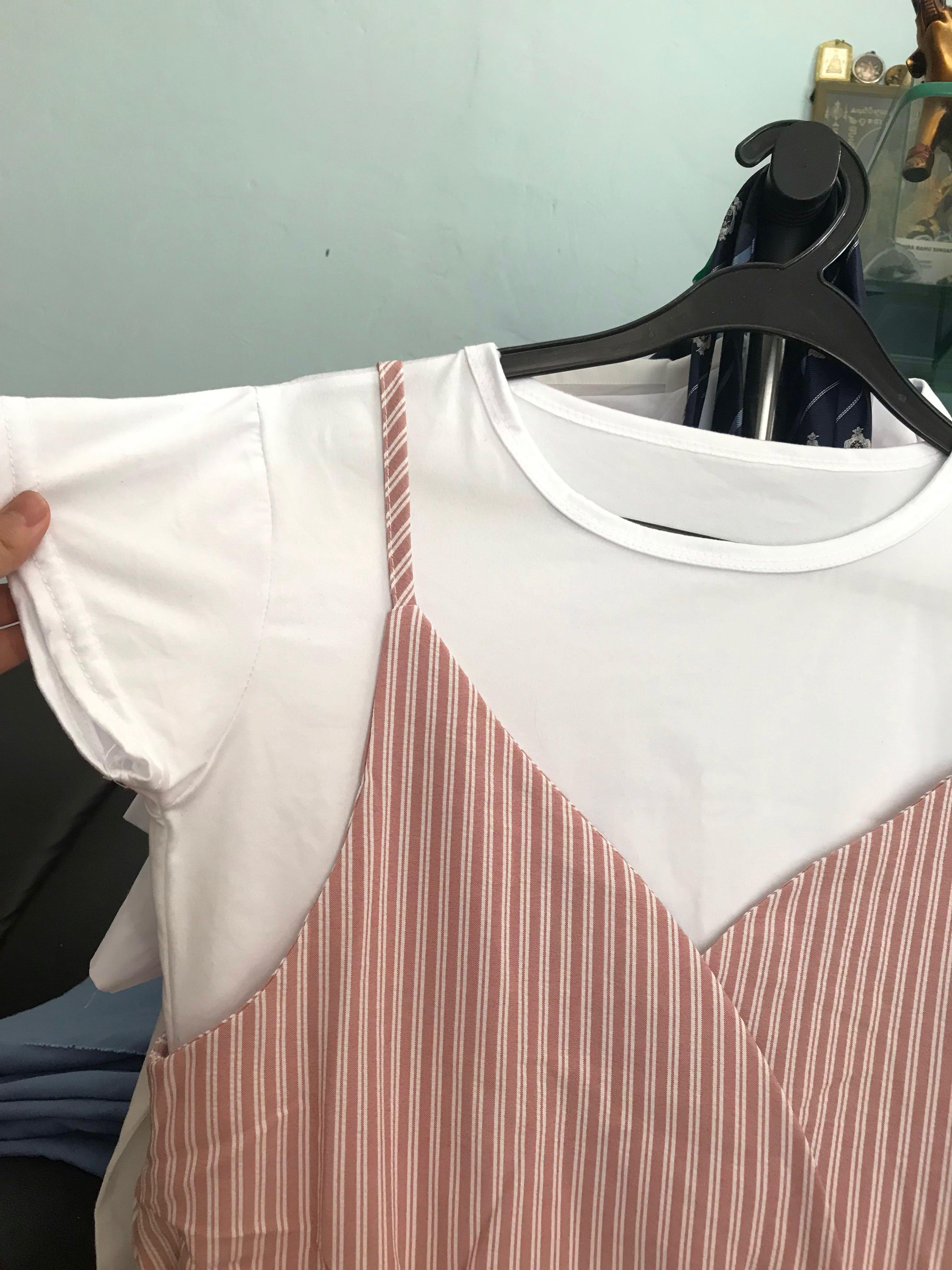 romper with white shirt