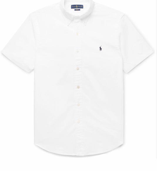 Polo Ralph Lauren White Short Sleeve Linen Shirt, Men's Fashion, Tops &  Sets, Tshirts & Polo Shirts on Carousell