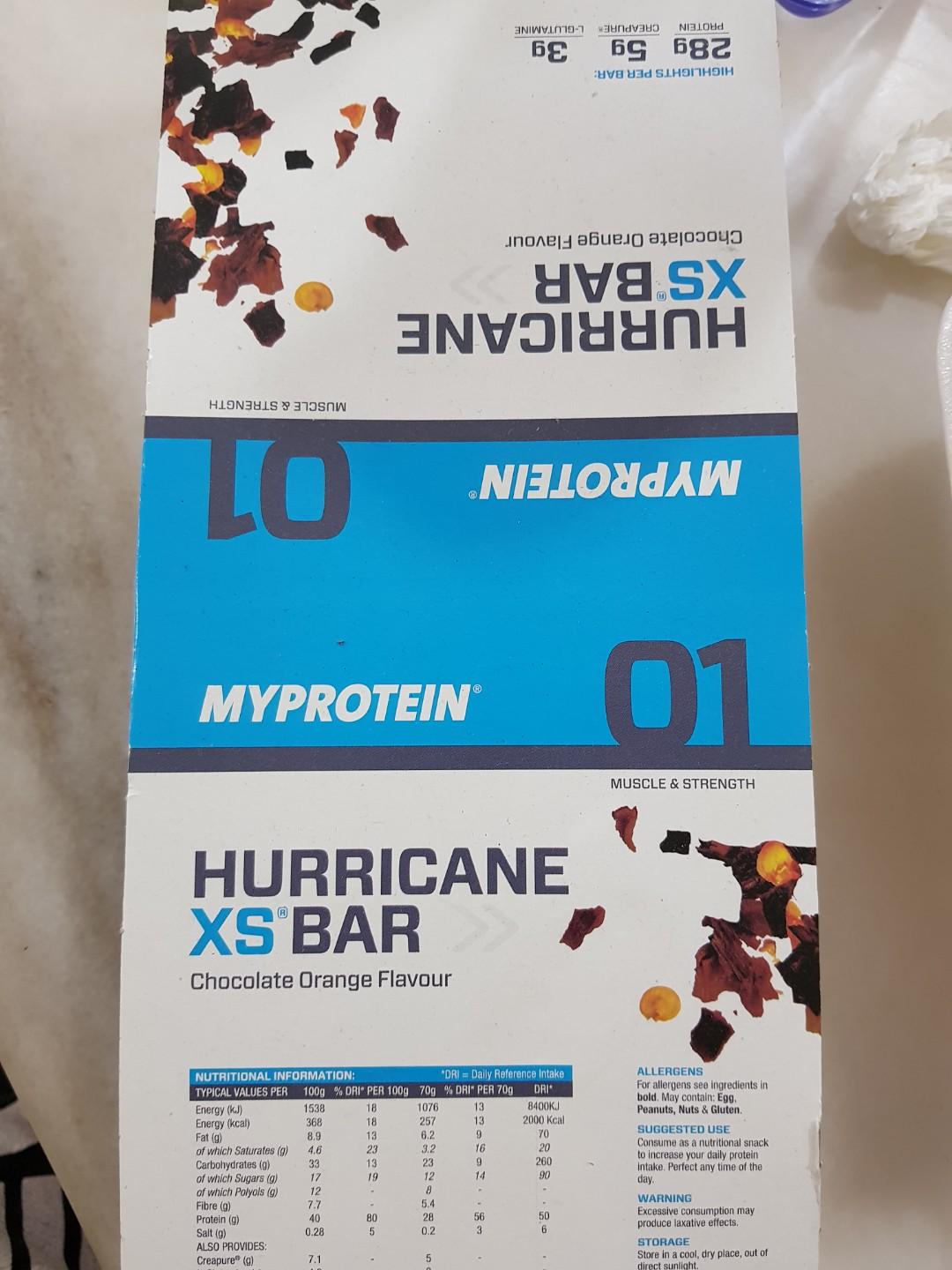 Protein Bar Hurricane Xs Myprotein Sale Food Drinks