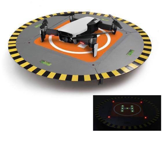 RCGEEK Drone Landing Pad Launch Pad with LED Lights ...