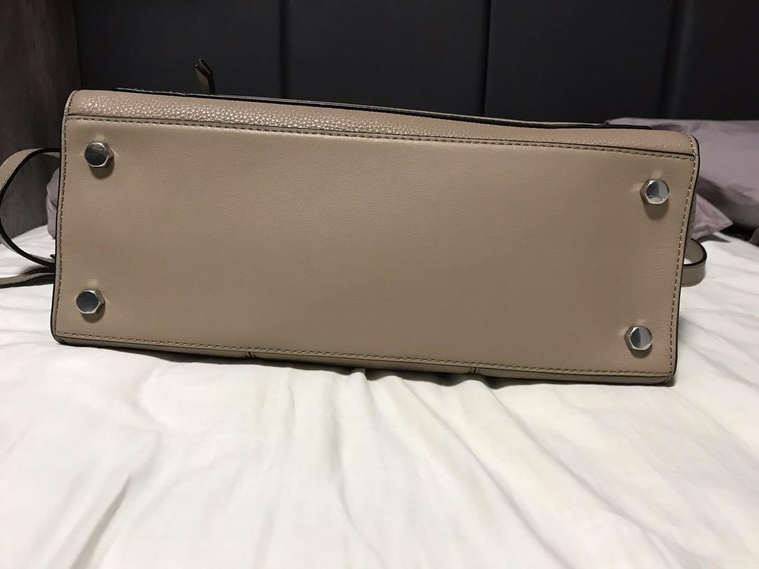 Rebecca Minkoff Bree Large Top zip Satchel Dark Cammeo