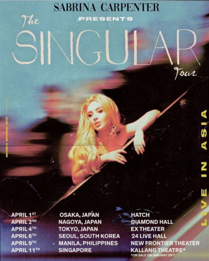 Sabrina Carpenter singapore concert, Tickets & Vouchers, Event Tickets