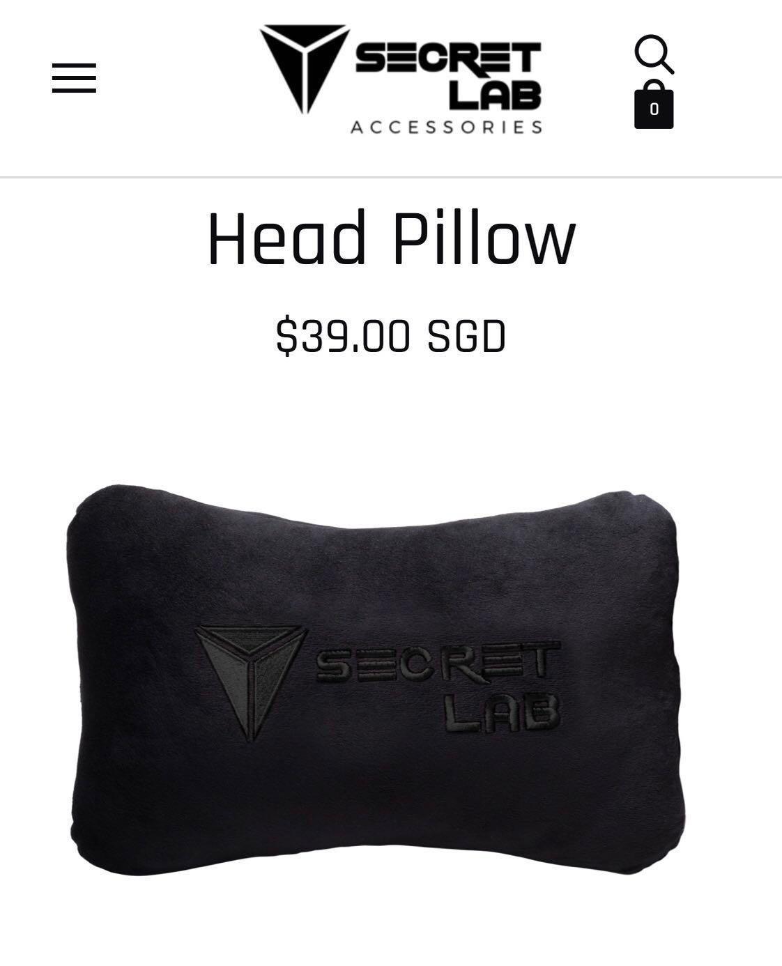 Secret lab neck hot sale pillow