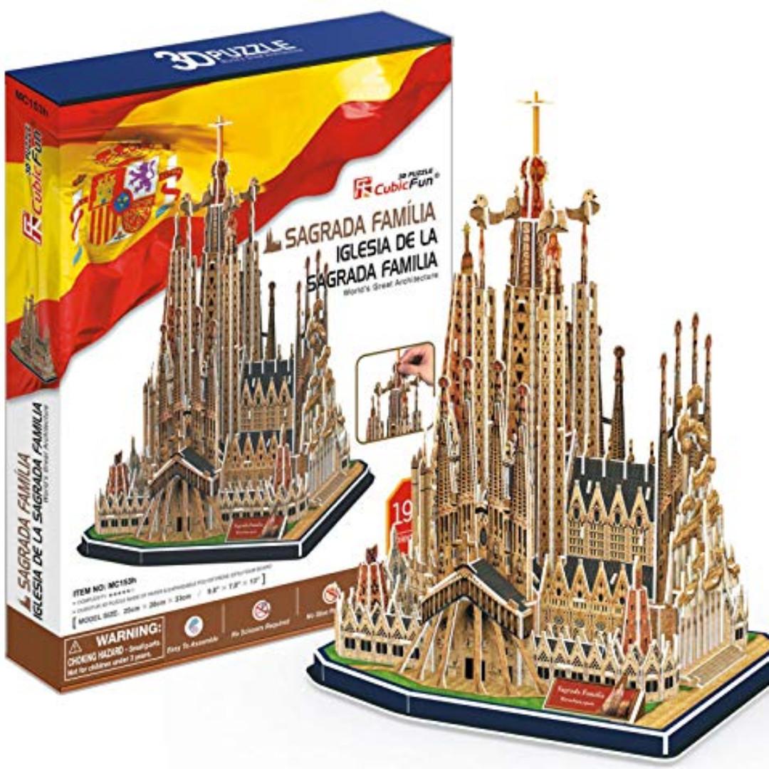Sg Best Cubicfun 3d Puzzle Sagrada Familia Spain World S Great