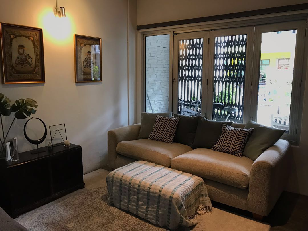 Sofa and Ottoman for Free collection from Joo Chiat area, Furniture