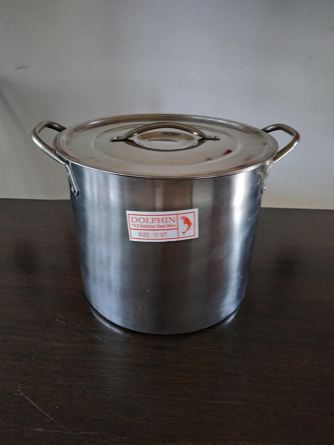 Stainless steel pot, Furniture & Home Living, Kitchenware & Tableware