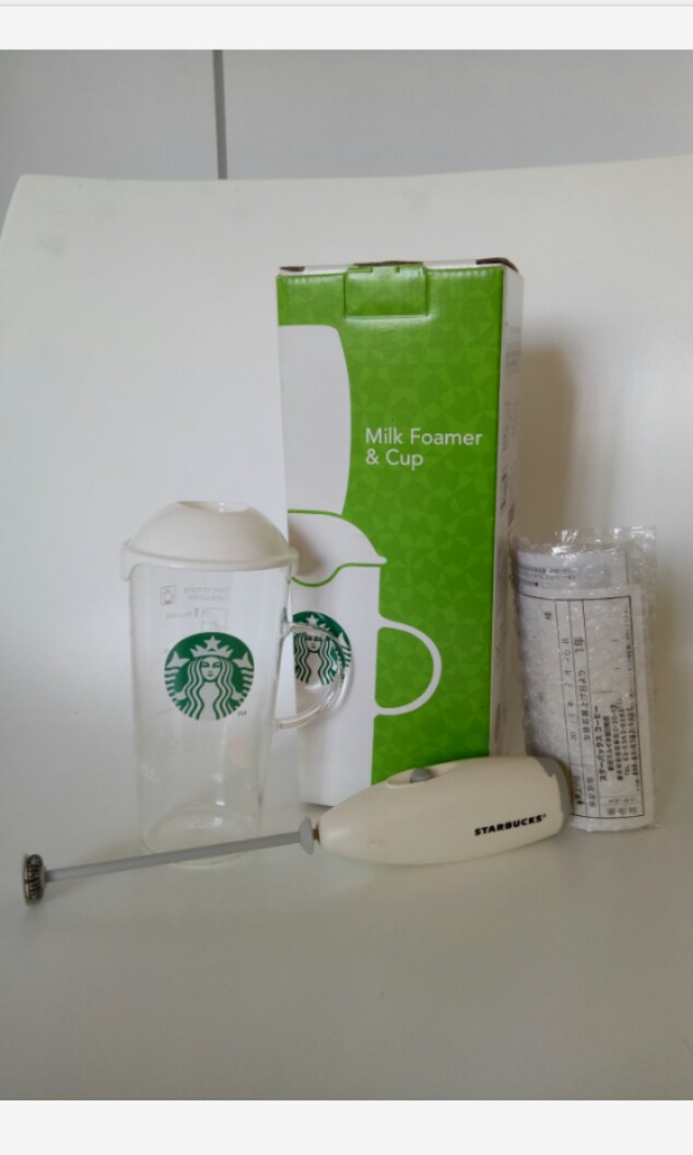 STARBUCKS Milk Foamer \u0026 Cup, Furniture 