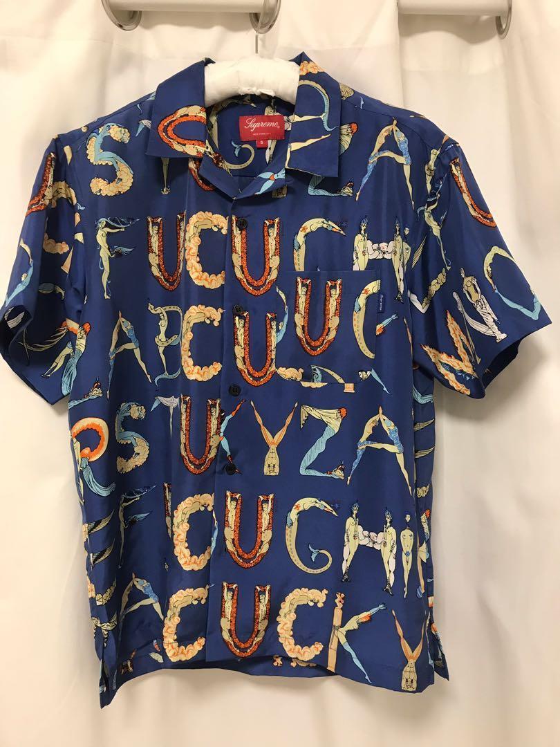 Supreme Alphabet shirt blue fuck you visivm junya cdg, 男裝, 外套