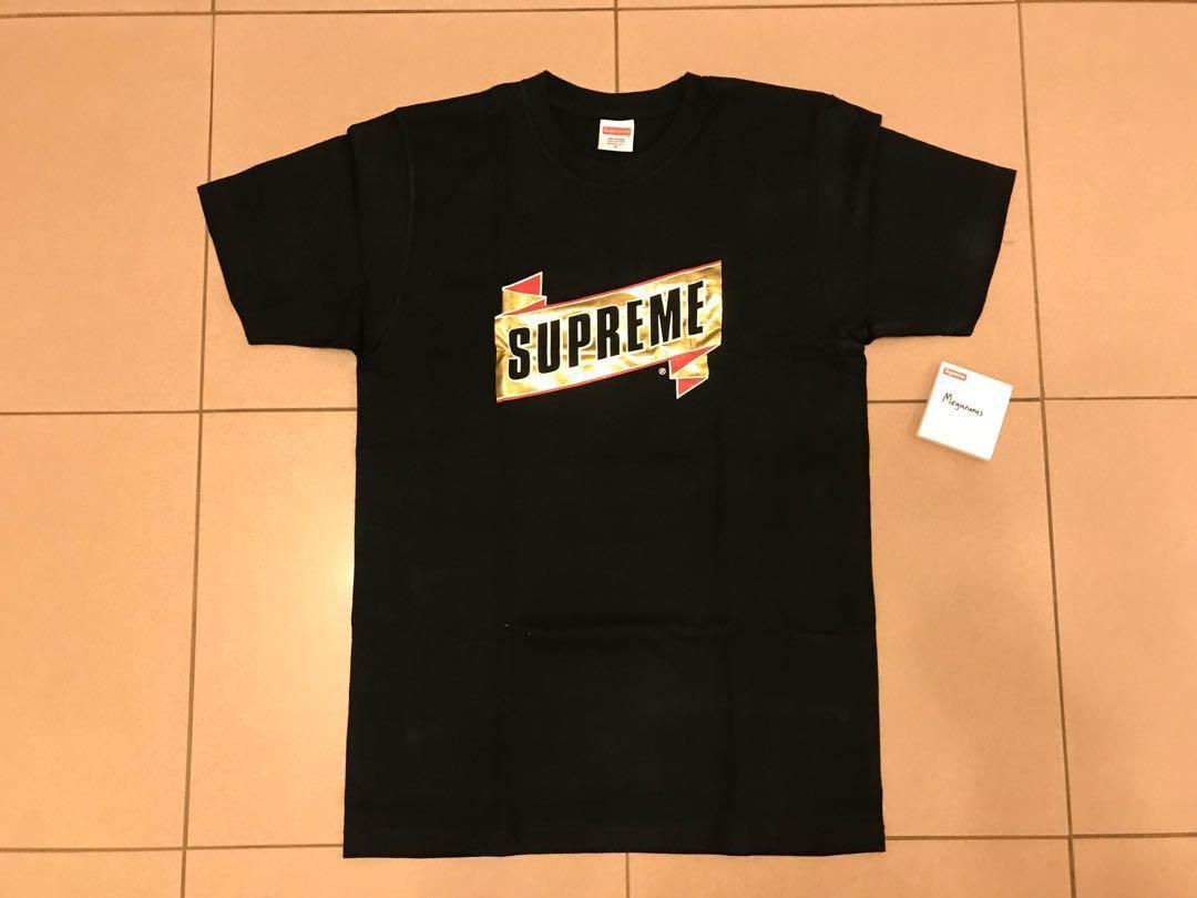 supreme gold t shirt