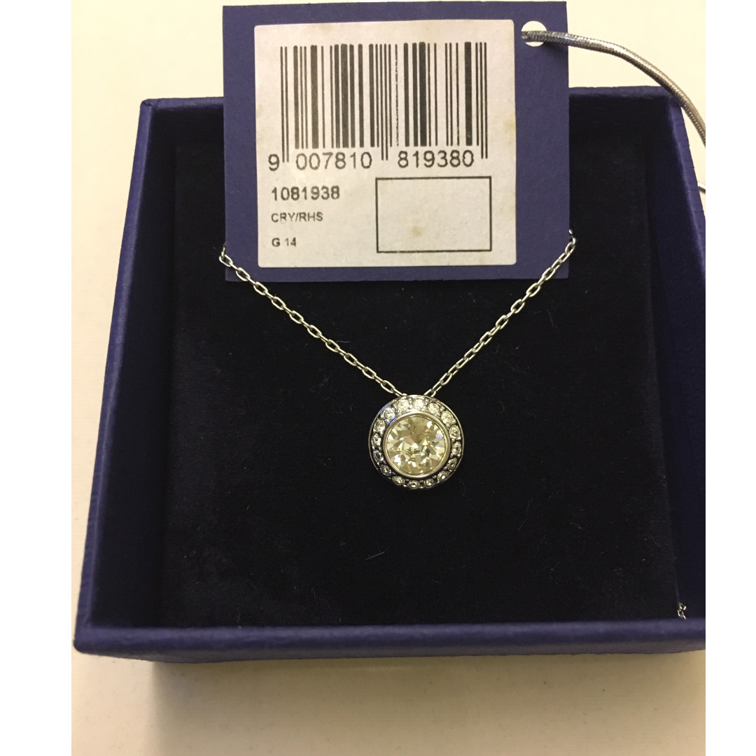 Swarovski Angelic Pendant White Rhodium plating Women s