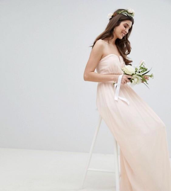 TFNC Bandeau Maxi Bridesmaid Dress 