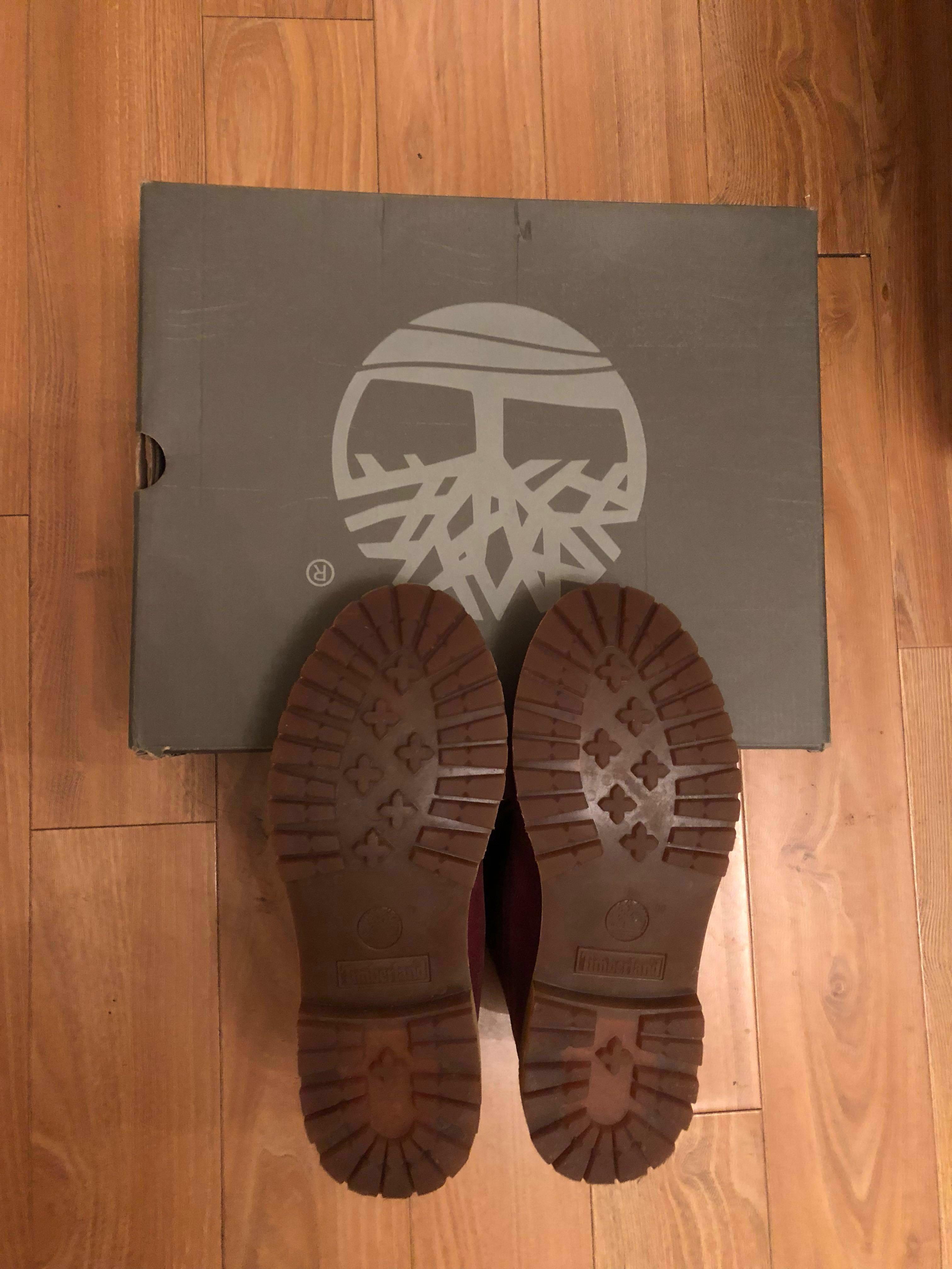 wine timberland boots