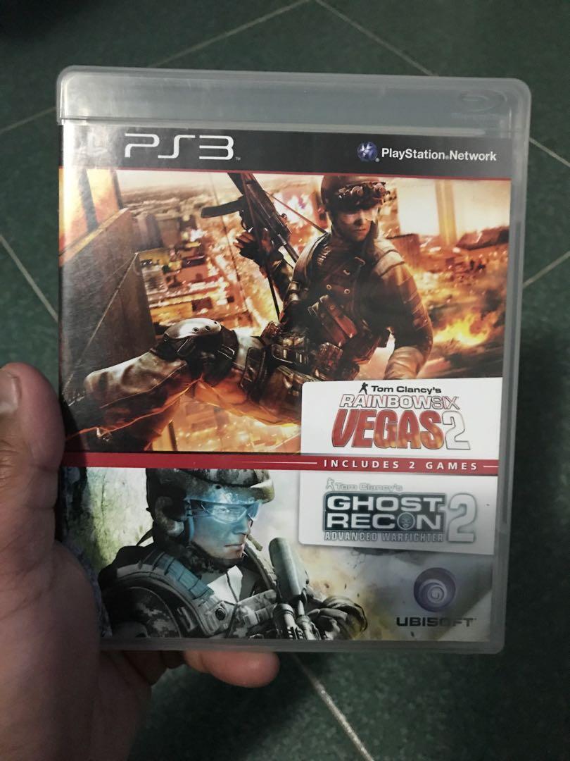 Tom Clancy S Rainbow Six Vegas 2 Ghost Recon 2 Advanced Warfighter Toys Games Video Gaming Video Games On Carousell