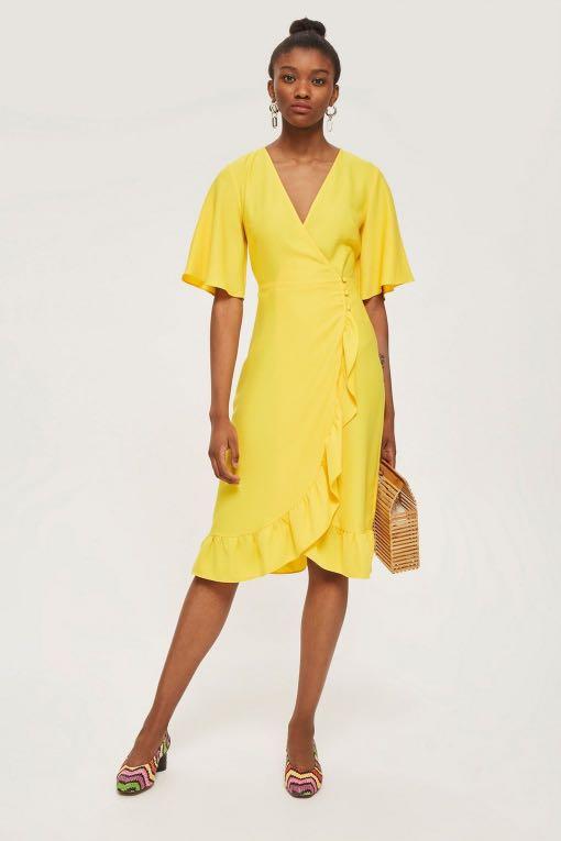 Topshop midi sales wrap dress