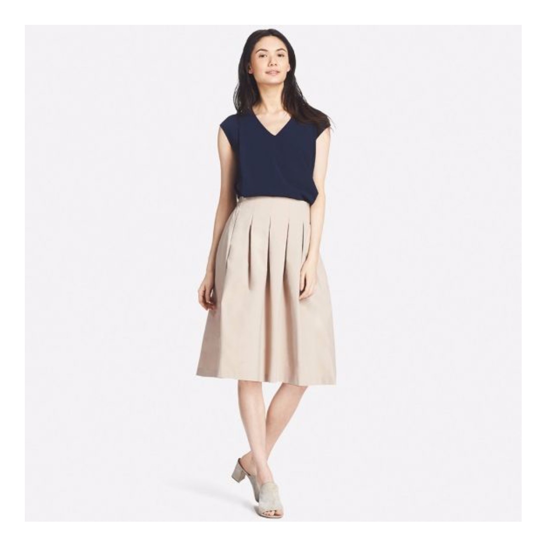 Drape V Neck Sleeveless Blouse Uniqlo Tissino