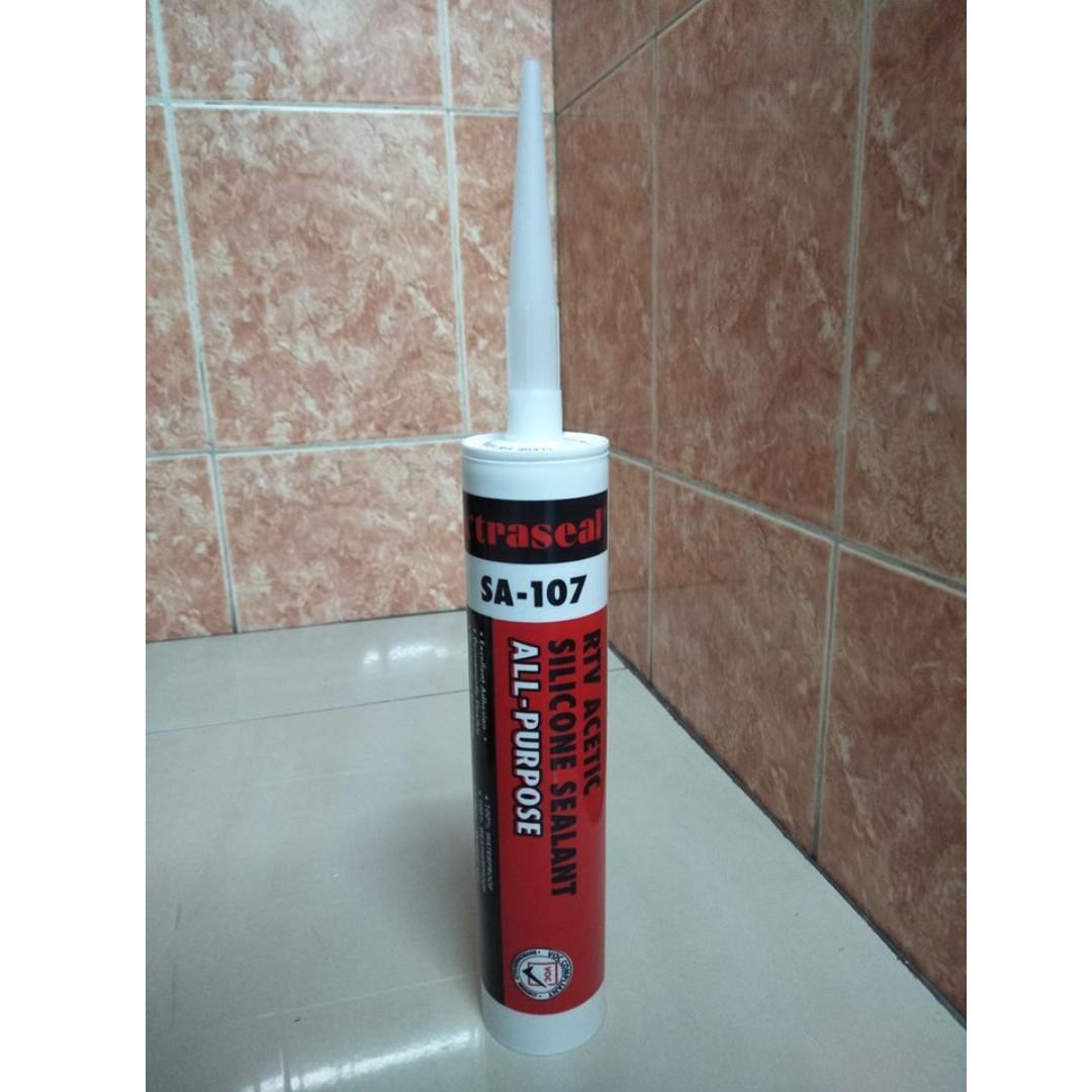 UNUSED] 280ML CLEAR x'traseal sa-107 all purpose acetic silicon sealant,  Everything Else, Others on Carousell