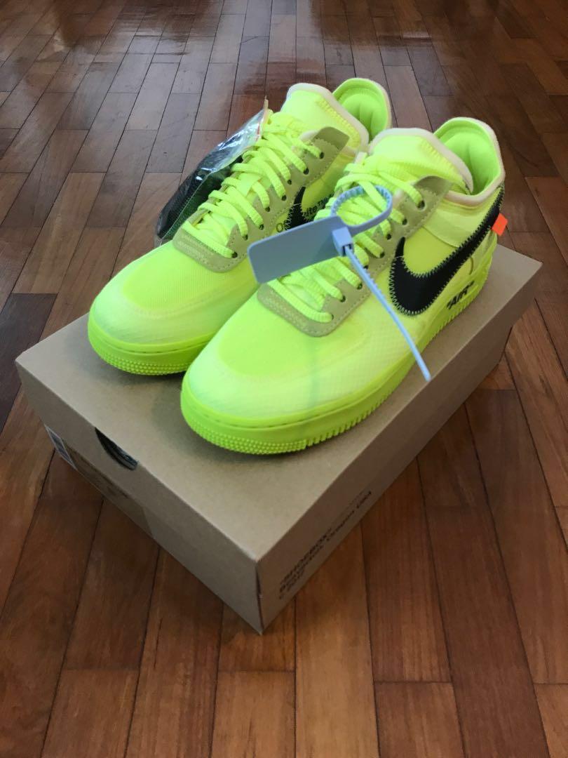 white air forces size 8