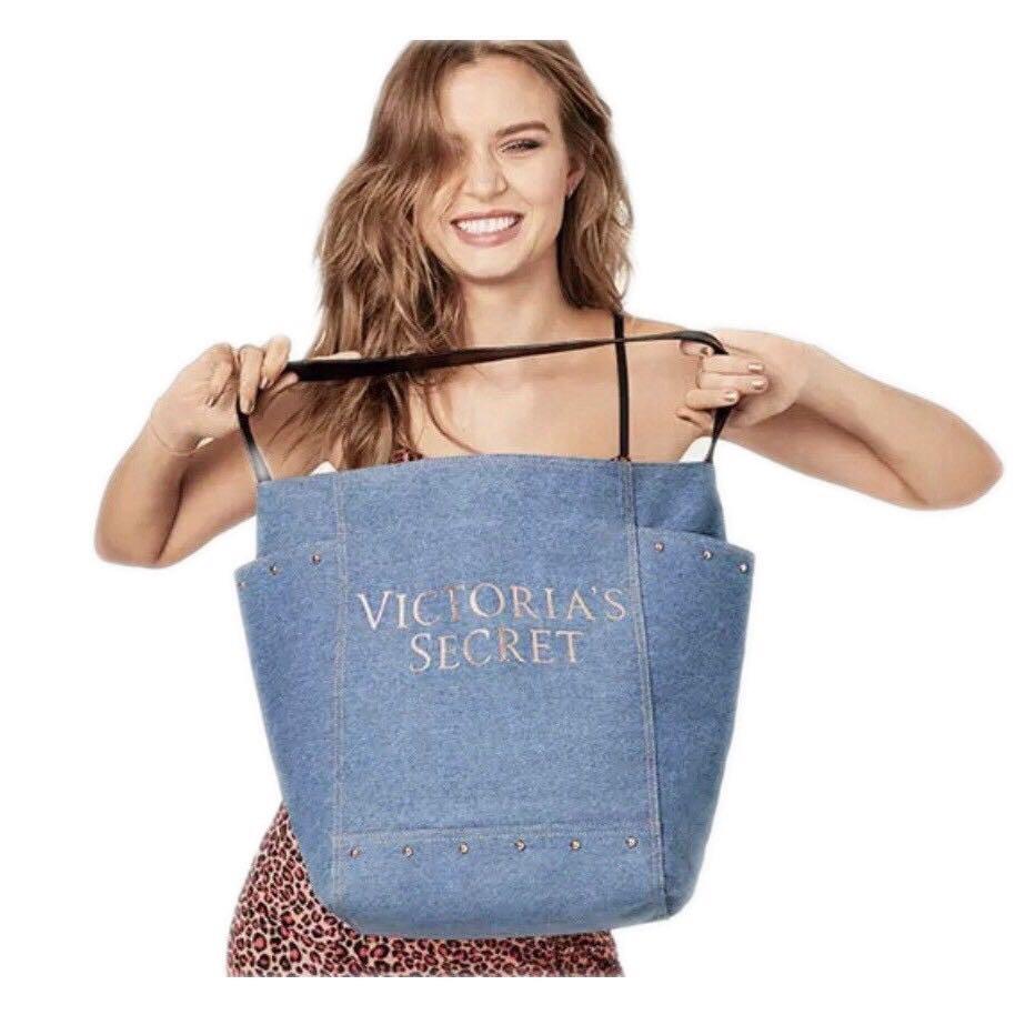 Victoria s Secret Tote Denim Bag