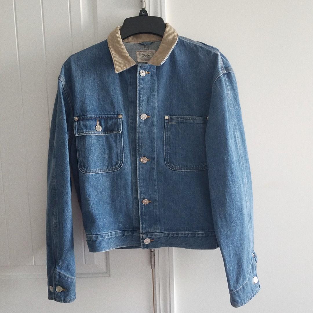 women's polo denim jacket