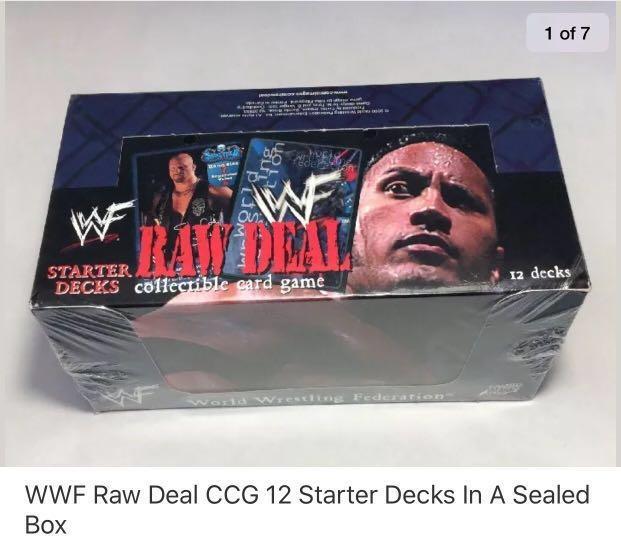 wwe raw deal WTB sealed starter decks premiere edition, Bulletin Board,  Looking For on Carousell