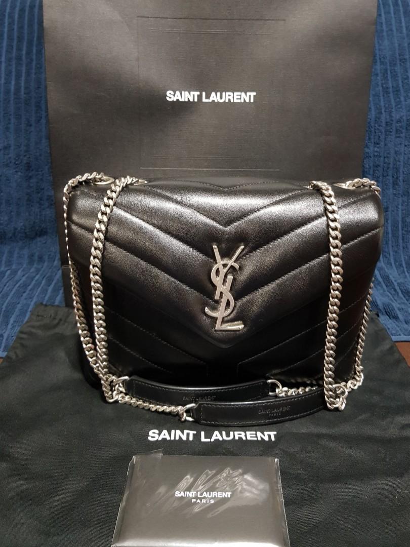 ysl uptown pouch brown