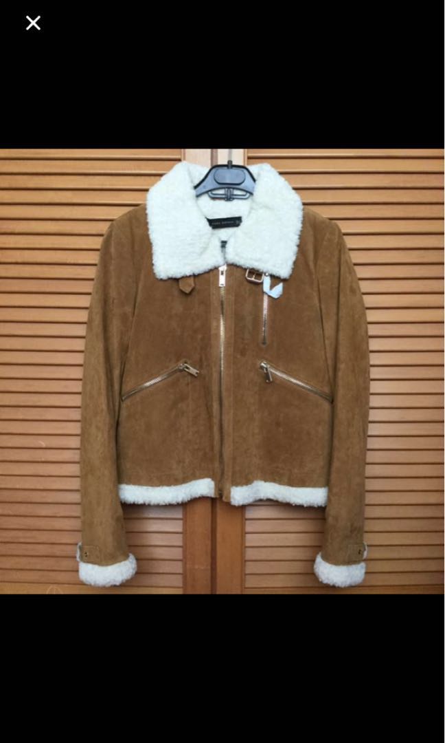shearling zara