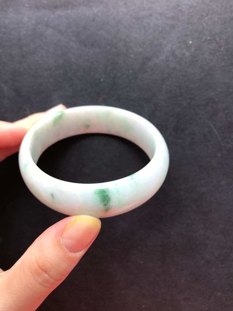 缅甸玉手镯100%天然玉石, womens fashion, jewelry & organisers