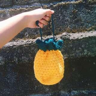 Crocheted Pineapple Bag