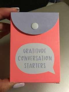 Conversation starter - gratitude