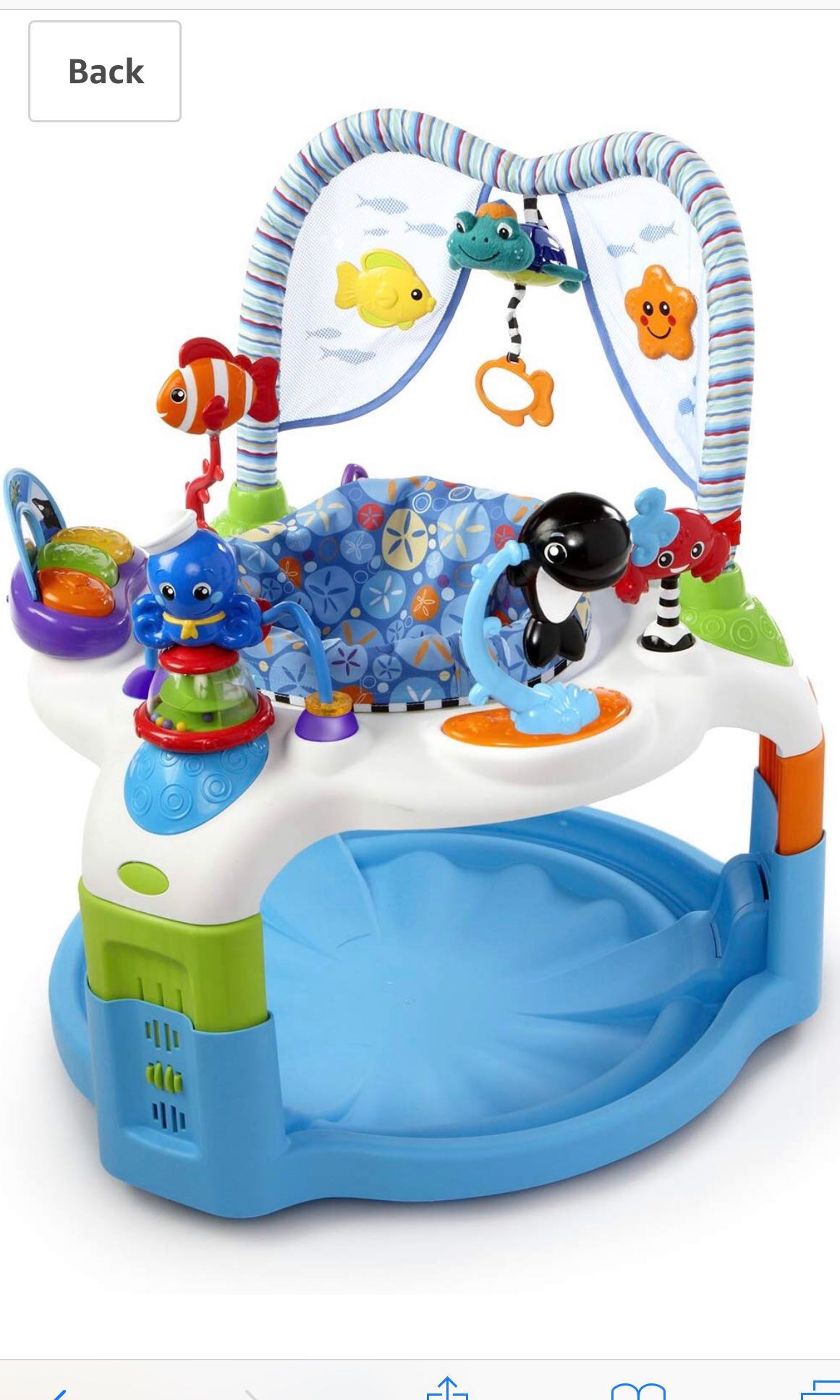baby einstein rhythm of the reef activity saucer replacement seat