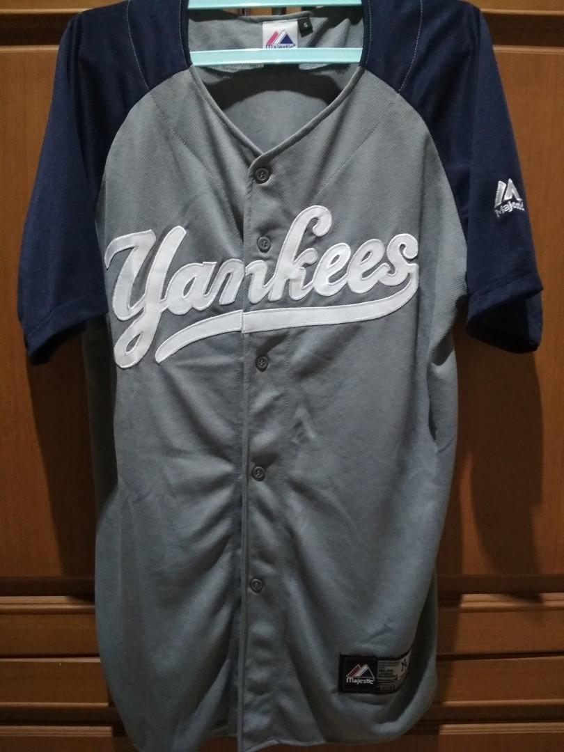 ADIDAS X MLB YANKEES JERSEY, Fesyen Pria, Pakaian , Atasan di Carousell