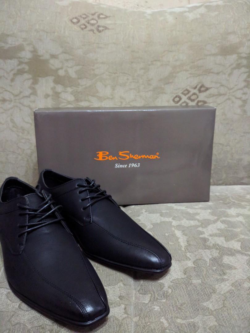 ben sherman black leather shoes