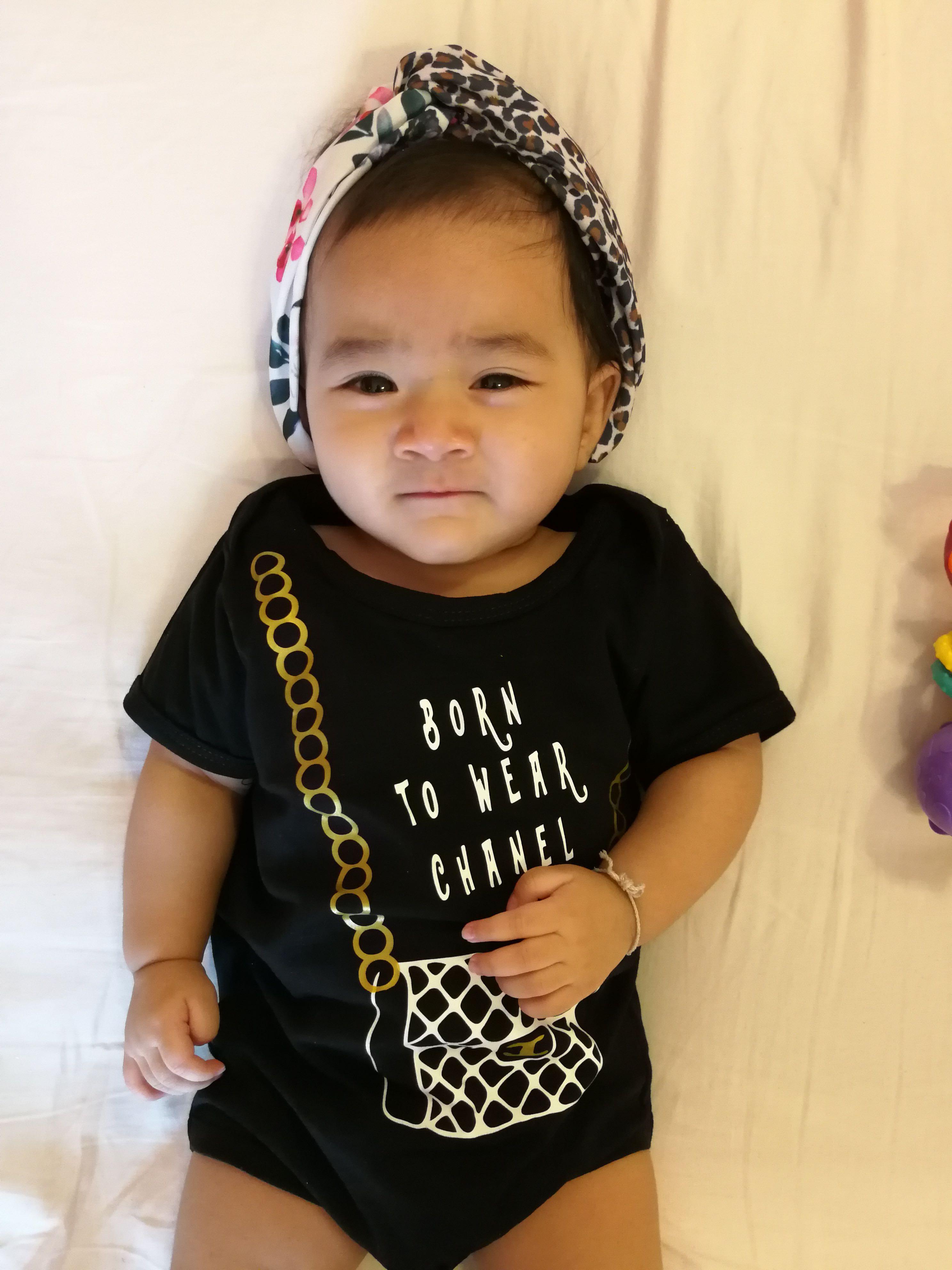 Born To Wear Chanel Baby Onesie