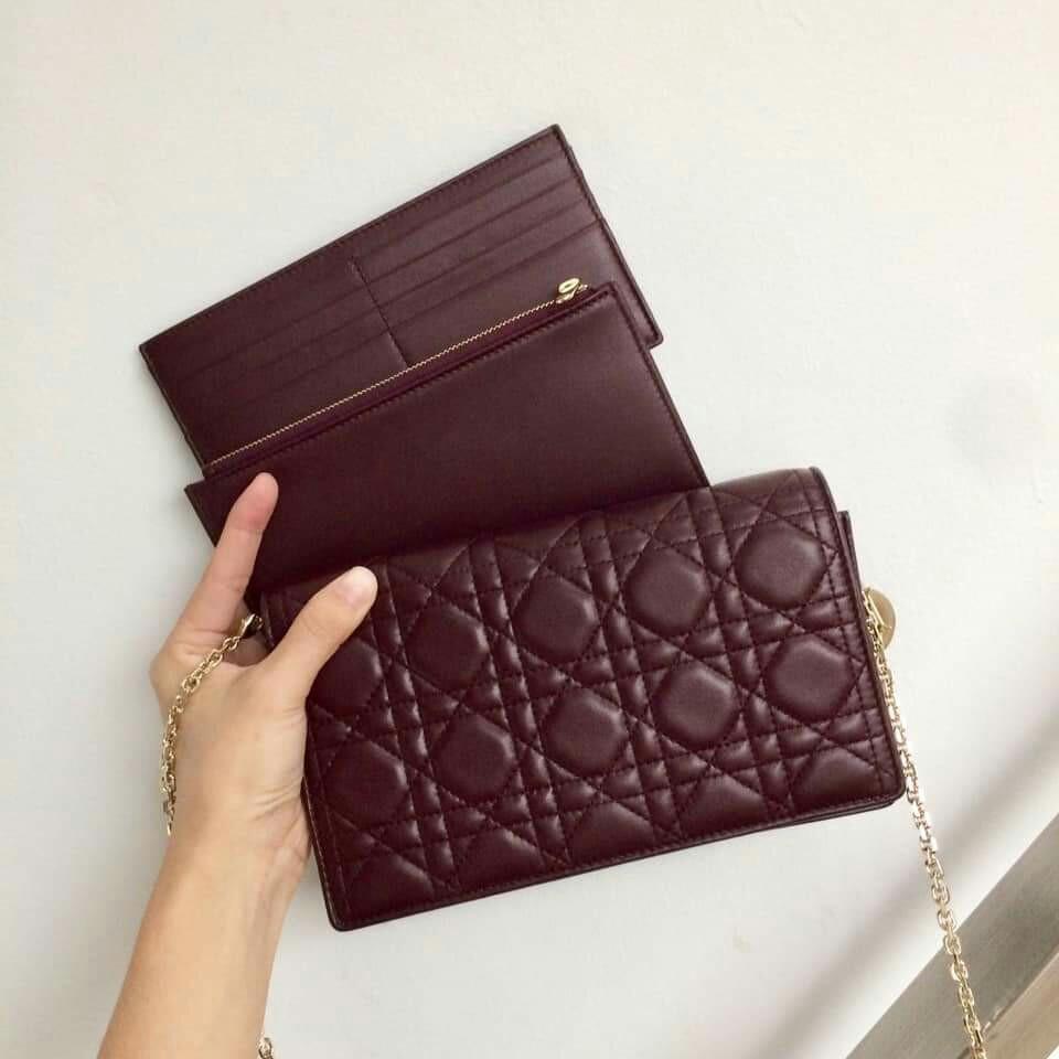 lady dior wallet on chain review