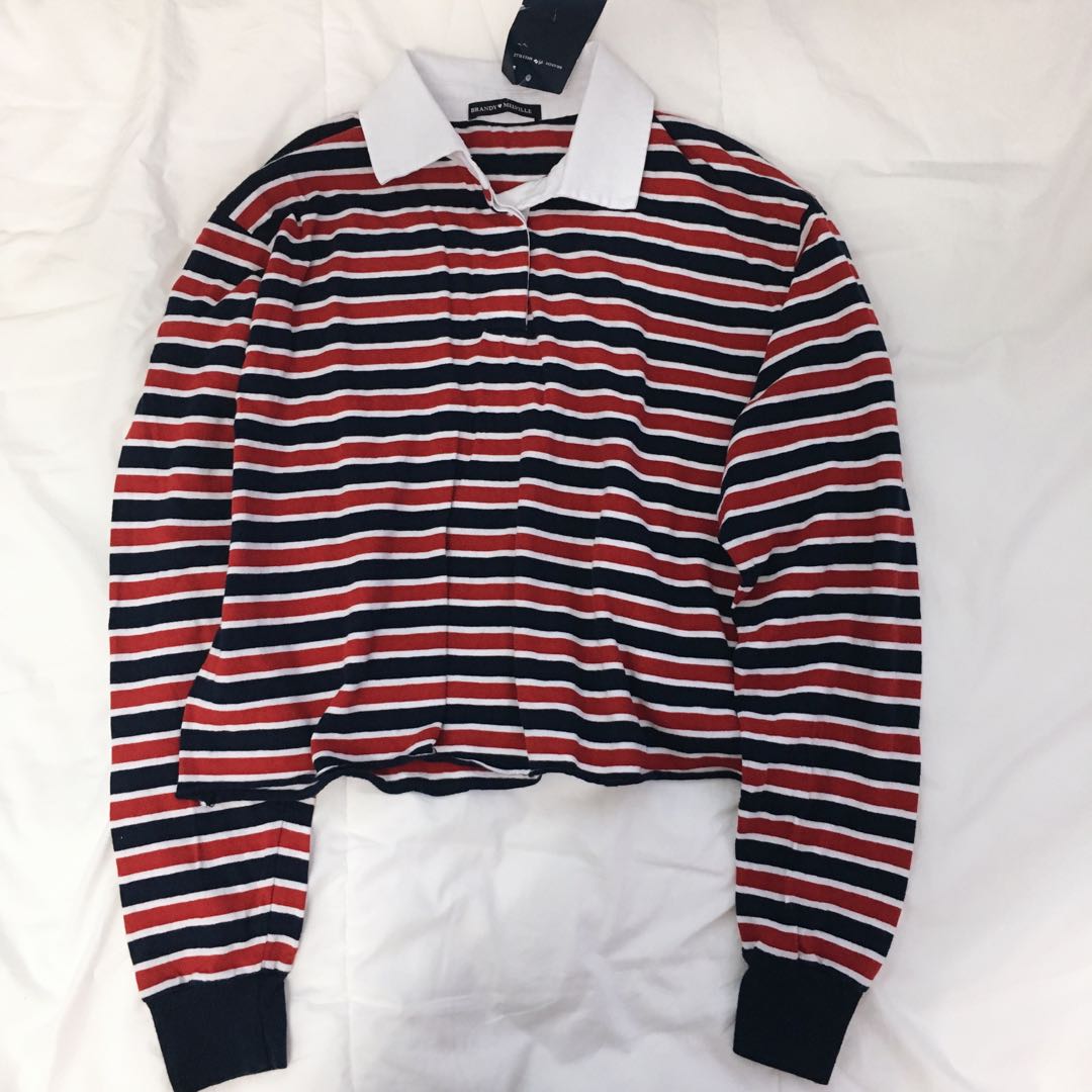 Brandy Melville Striped Jonny Top, Women's Fashion, Tops, Other Tops on  Carousell