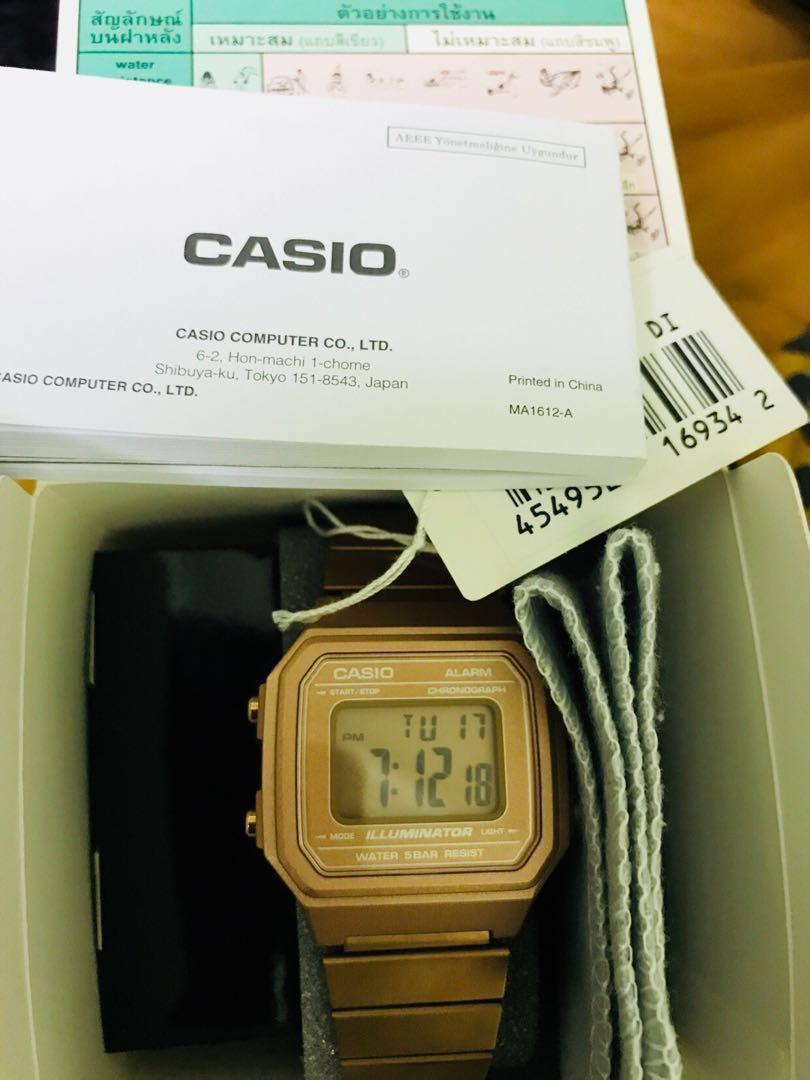 Casio illuminator b650w shop