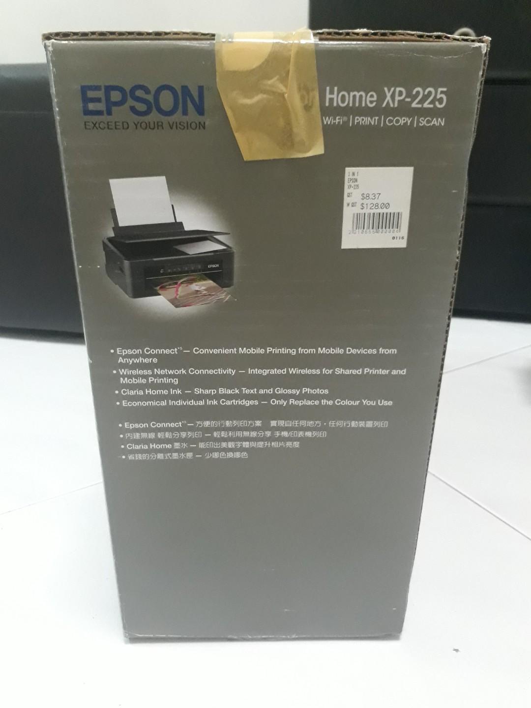 Epson Printer Xp 225 Computers And Tech Printers Scanners And Copiers On Carousell 2385