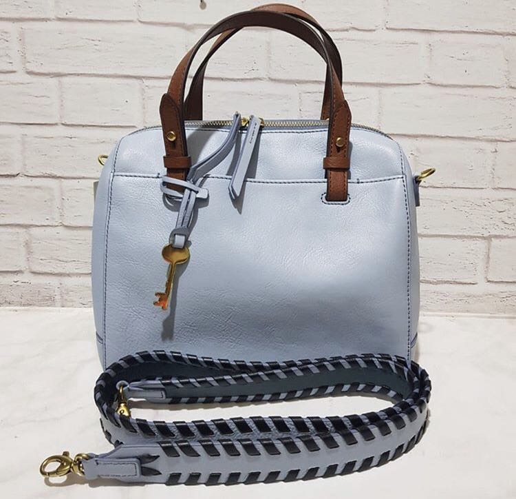 Jual FOSSIL RACHEL SATCHEL HORIZON BLUE Shopee Indonesia