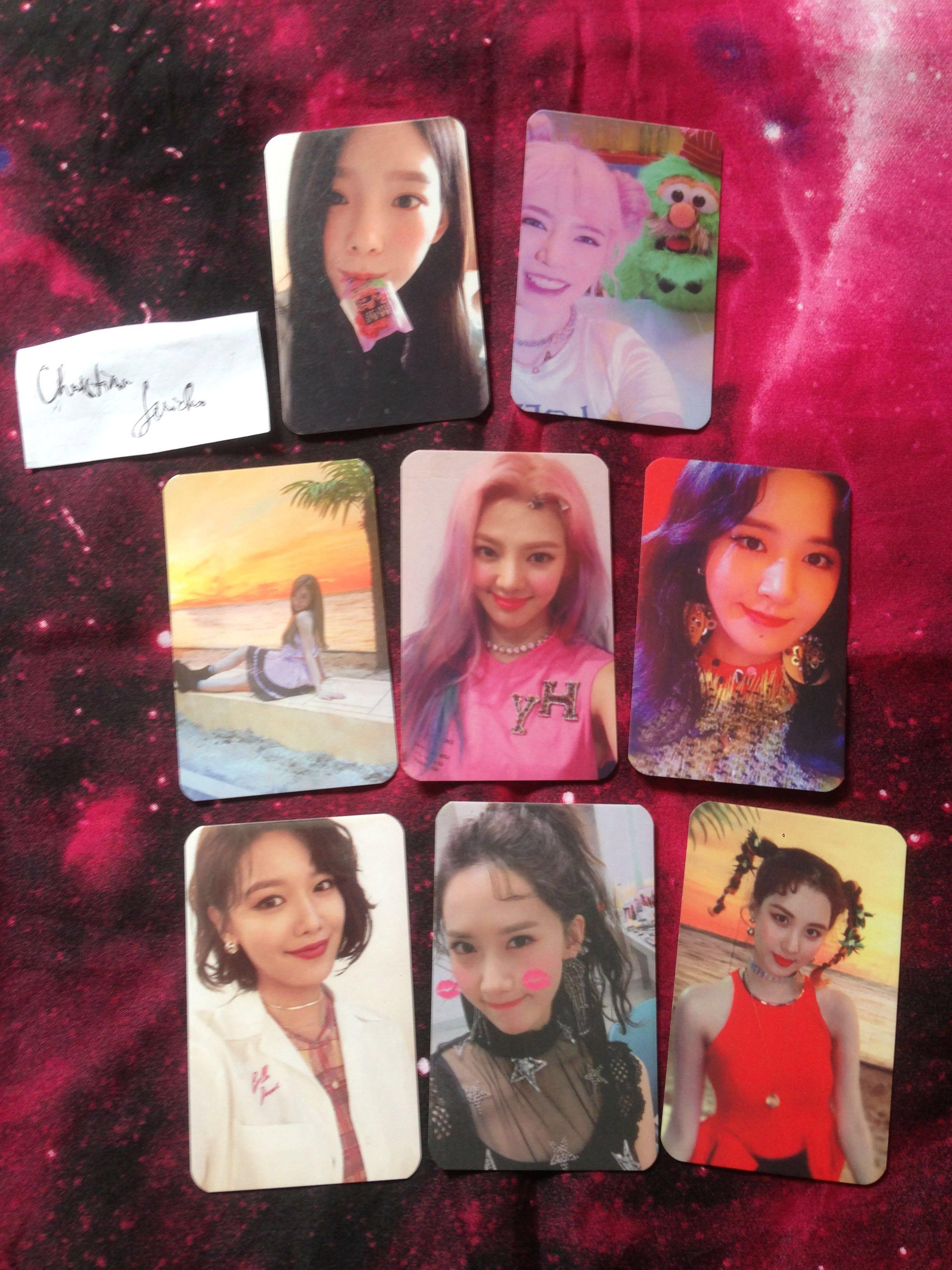 Girls Generation Snsd Holiday All Night Photocard Set Hobbies Toys Memorabilia Collectibles K Wave On Carousell
