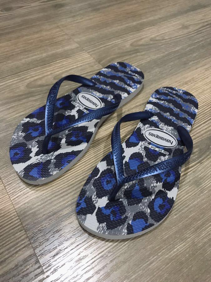 havaianas slim leopard