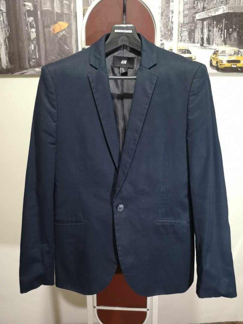 H M Navy Blue Suit Men s Fashion Tops Sets Sleep and