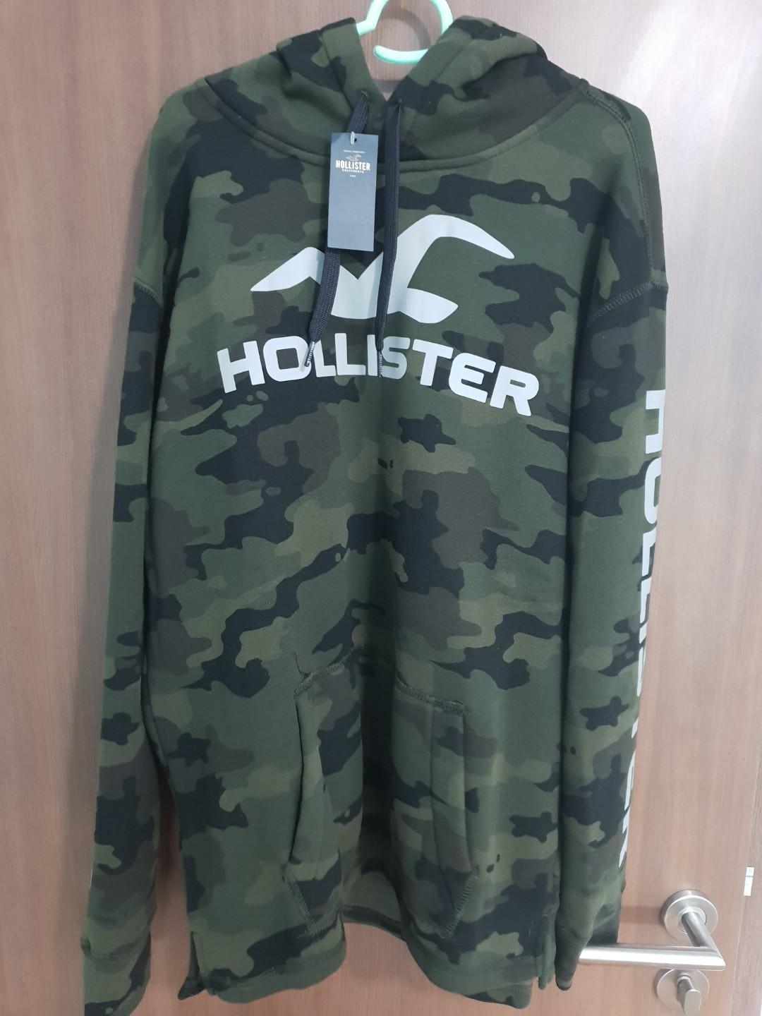 hollister army hoodie