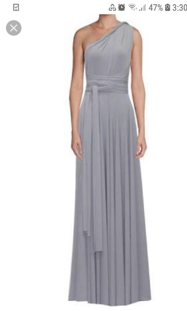 light gray infinity dress