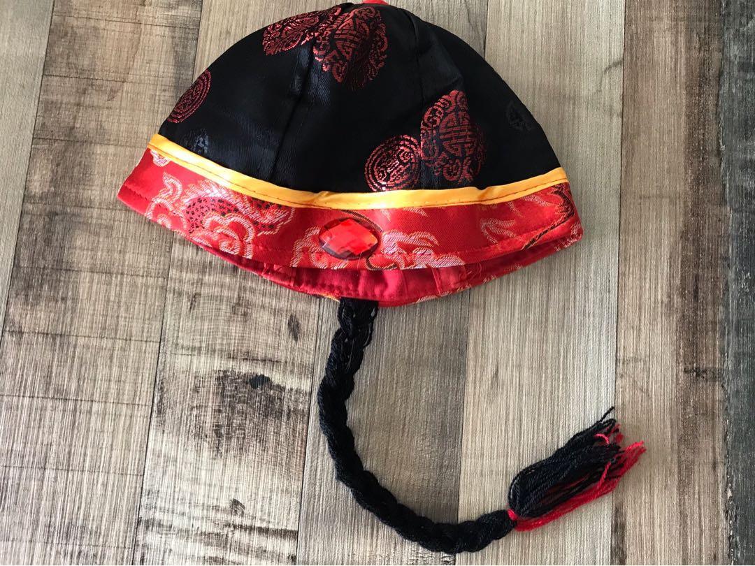 Chinese store pigtail hat