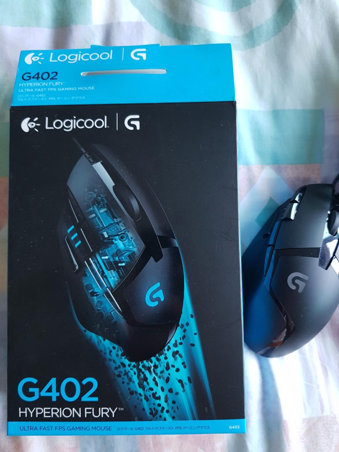 Logitech G402 Hyperion Fury Gaming Mouse Electronics Computer Parts Accessories On Carousell